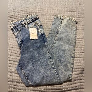 We the Free by Free People Acid Wash Denim Jeans